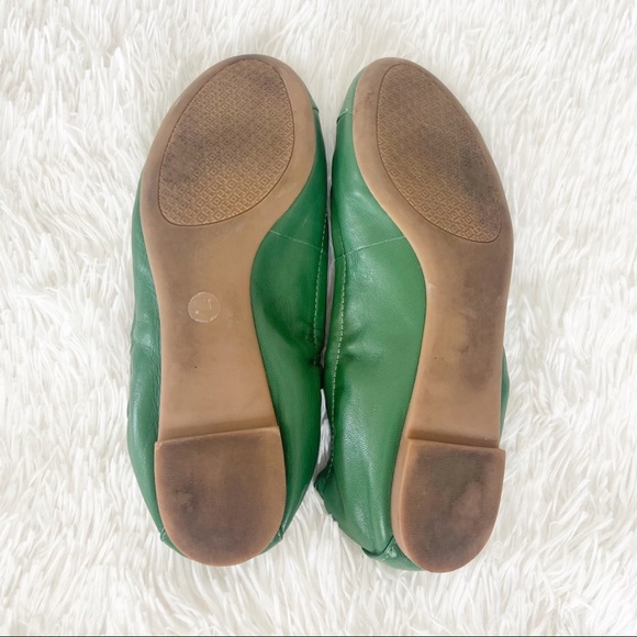 SOLD Tory Burch York Emerald Leather Ballerina Size 5.5 - Picture 11 of 11